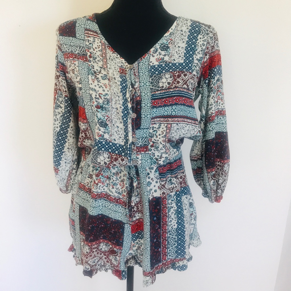 Mossimo Patchwork Romper